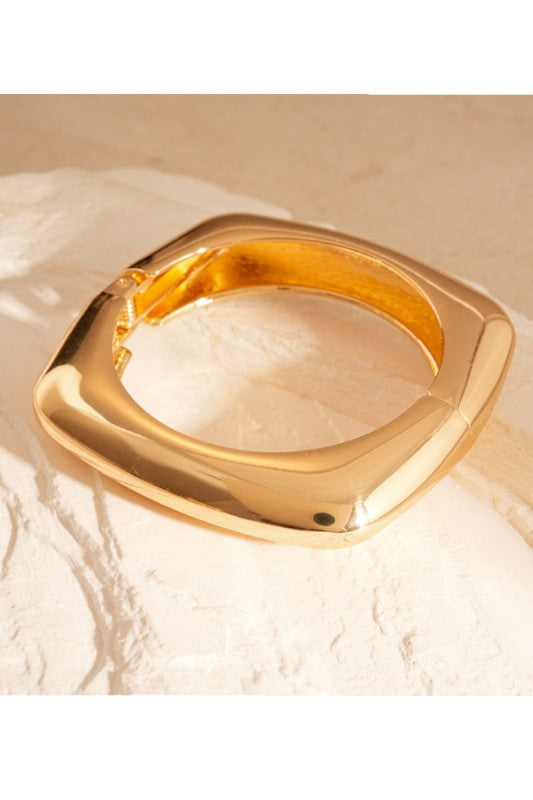 Metallic Wrapped Pleated Bangle