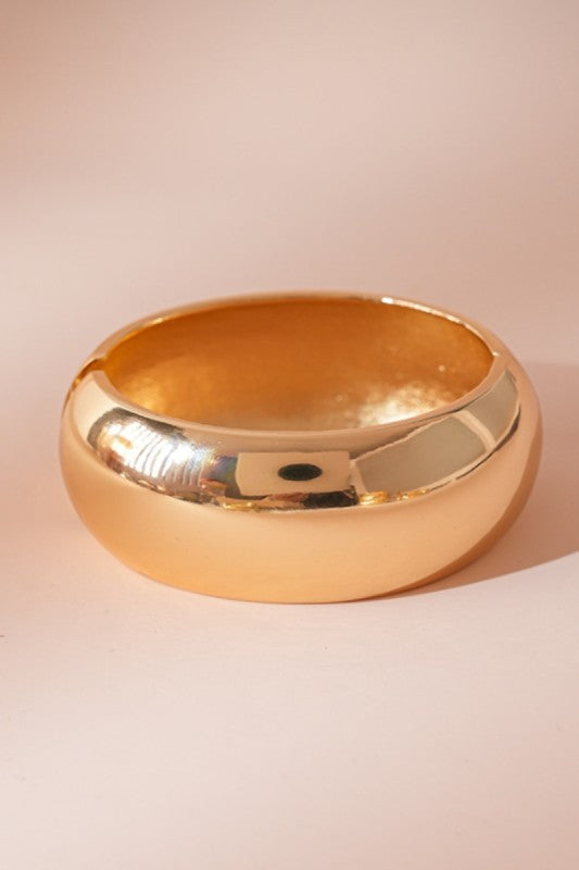 Metallic Wrapped Pleated Bangle