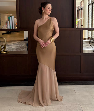 Fable Maxi Dress W/one Shoulder