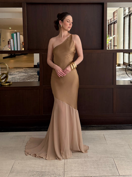 Fable Maxi Dress W/one Shoulder