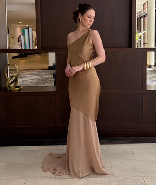Fable Maxi Dress W/one Shoulder
