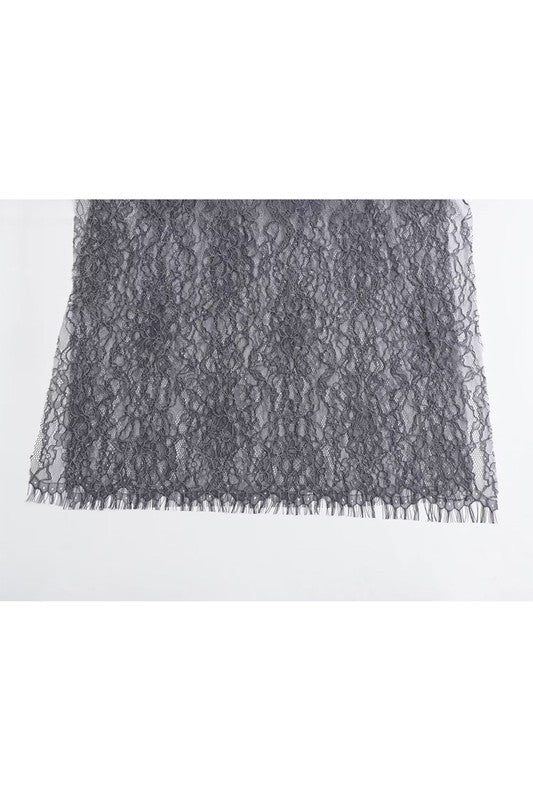 Lace Denim Patchwork Dress