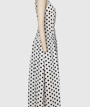 Polka Dot Sleeveless A-line Dress