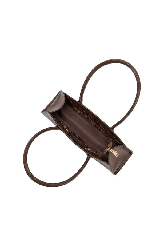 Birdie Espresso Leather Shoulder Bag