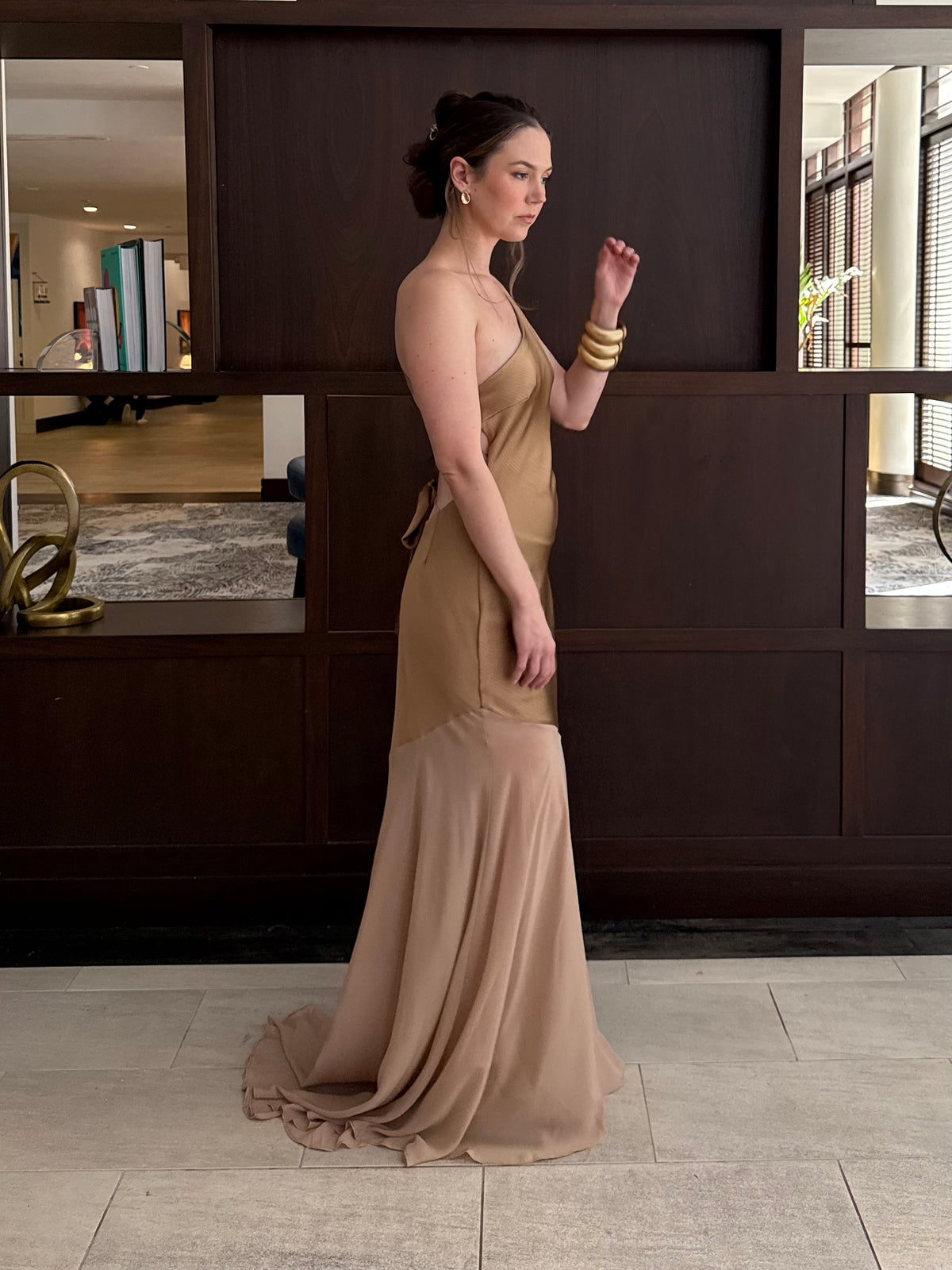 Fable Maxi Dress W/one Shoulder