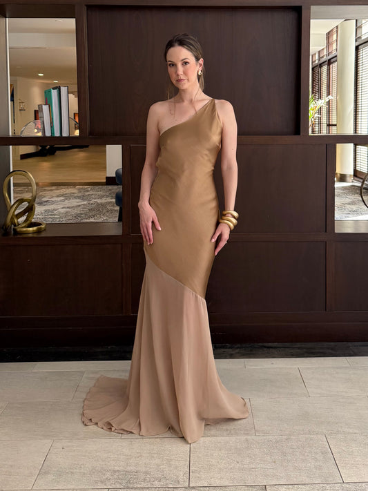 Fable Maxi Dress W/one Shoulder