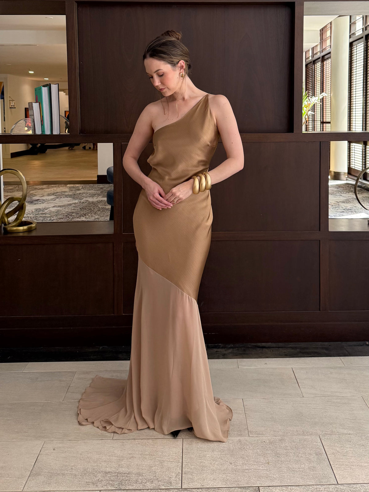 Fable Maxi Dress W/one Shoulder