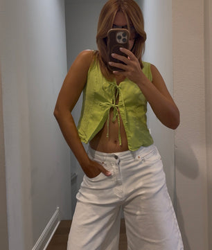 Relaxed  Fit Denim Bermuda Jean Shorts